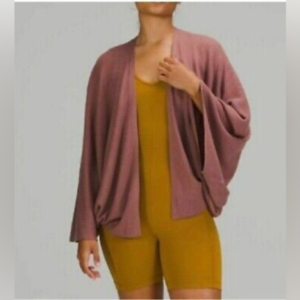 Lululemon Cashlu Knit Textured Wrap